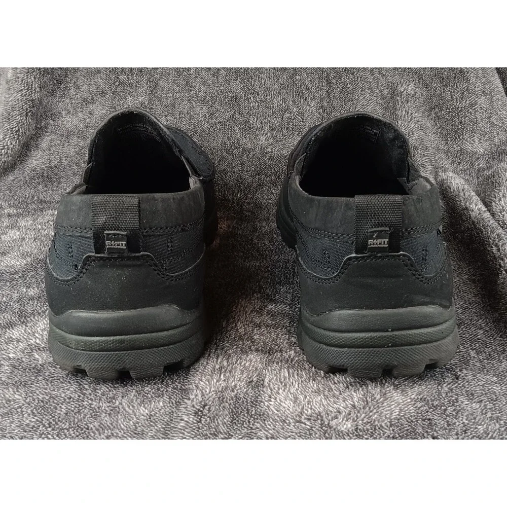 Skechers Relaxed Fit Memory Foam Black‎ Slip On Loafer Shoes Men 11.5